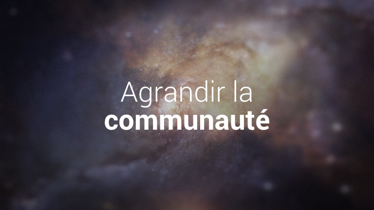 Agrandir la communauté